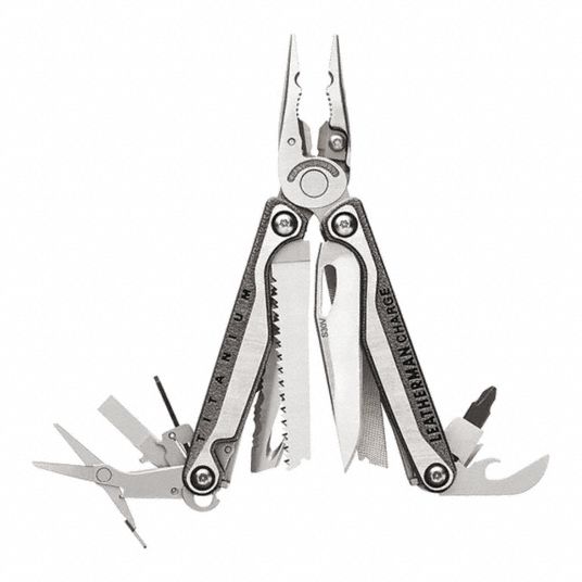 LEATHERMAN, MultiTool Plier, 19 Tools, MultiTool 456K79CHARGE PLUS