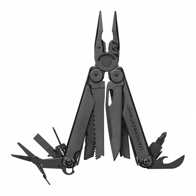 LEATHERMAN, MultiTool Plier, 18 Tools, MultiTool 456K81WAVE PLUS