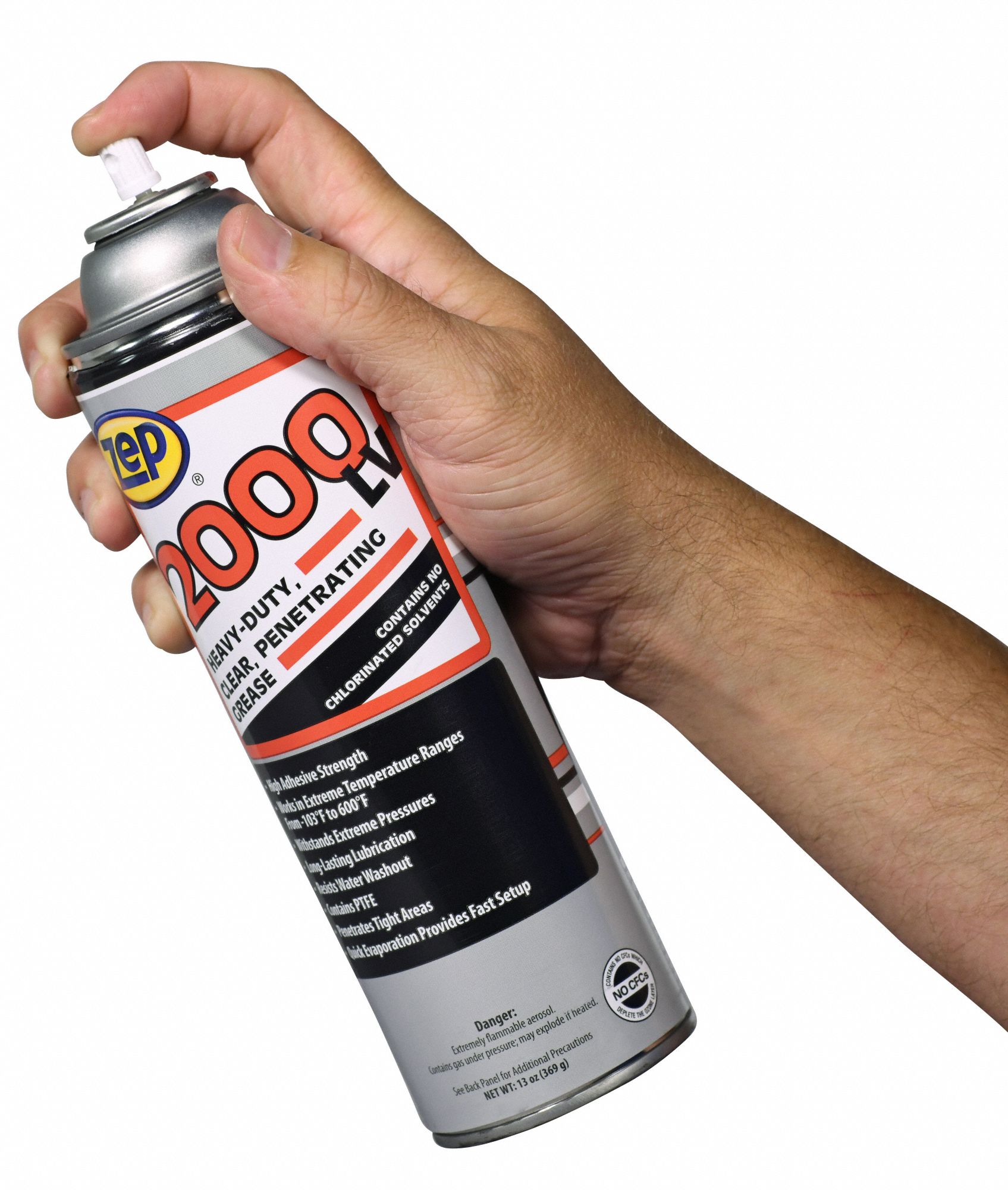 ZEP General Purpose Lubricant 100° to 600°F, PTFE, 15 oz, Aerosol Can