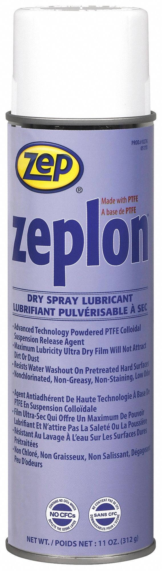 Zep General Purpose Dry Lubricant 50 To 500 F No Additives Net Fill 11 Oz Aerosol Can Pk 12 456l Grainger