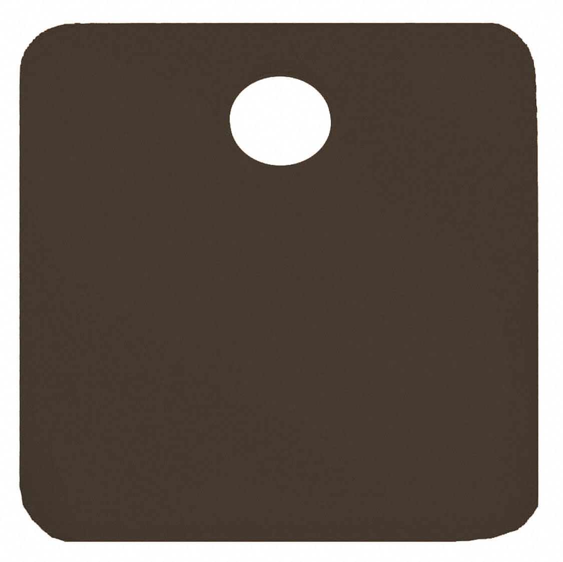 Blank Tag, Alum, 2in H, 2in W, Black, PK25