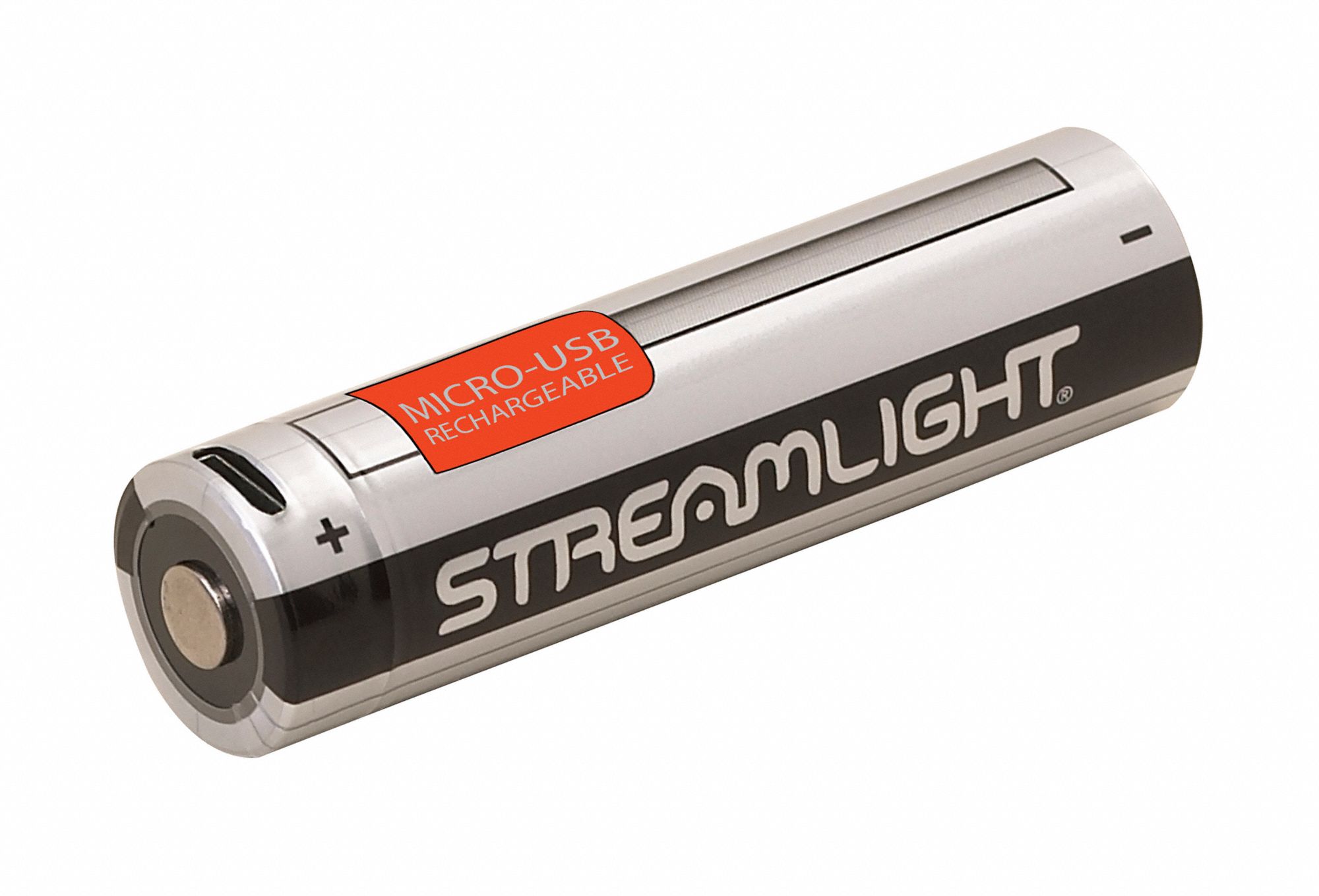 STREAMLIGHT 18650 USB Rechargeable Battery, Lithium Ion, 3.7V DC, 2,600 ...