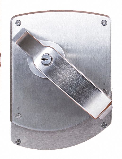 Door Lockset: Classroom Lever Locksets, Chrome, ADA Compliant, Ligature-Resistant