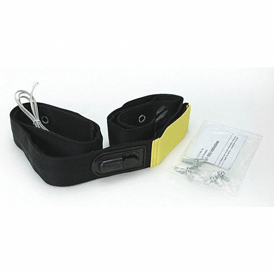 Seat Belt Alarm: For Use With UMP(R) Fall Monitoring System, 1 in Ht, 32 in Lg, 3/16 in Wd, Black