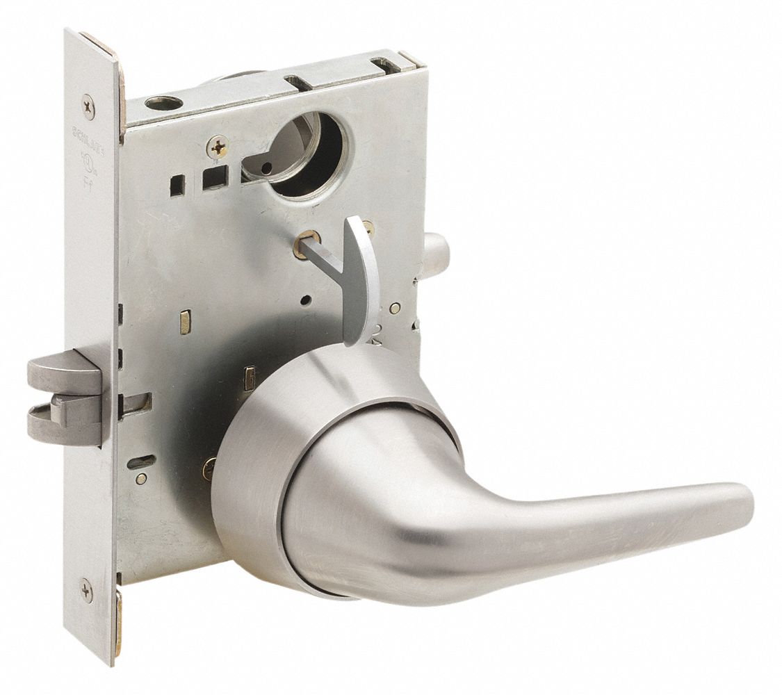 SCHLAGE Door Lever Lockset, Mechanical, Standard Duty, Not Keyed