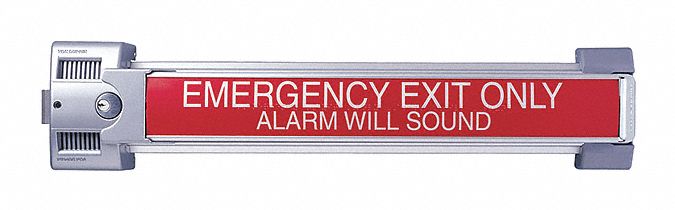 Exit Device: 48 in Max Door Wd, Aluminum