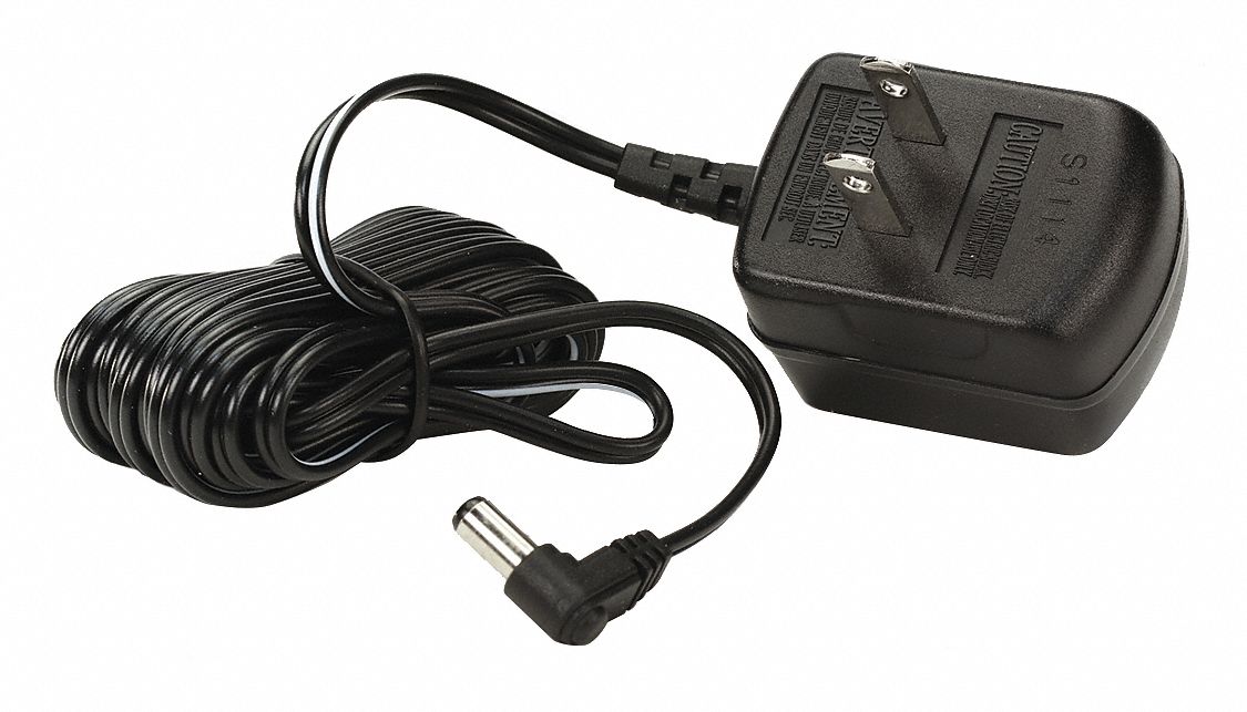 Plug-In Charger: Wall Mount, 120V AC, 9V DC, 100 mA Output Current