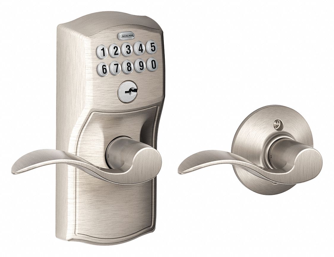 Electronic Keyless Lock: Keypad, Nickel