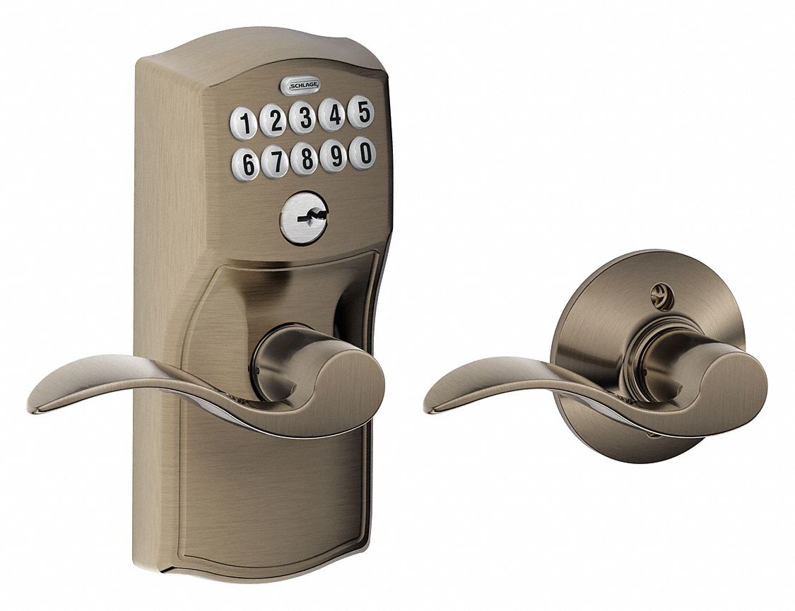 SCHLAGE RESIDENTIAL, Entry, Push Button Keypad, Electronic Lock