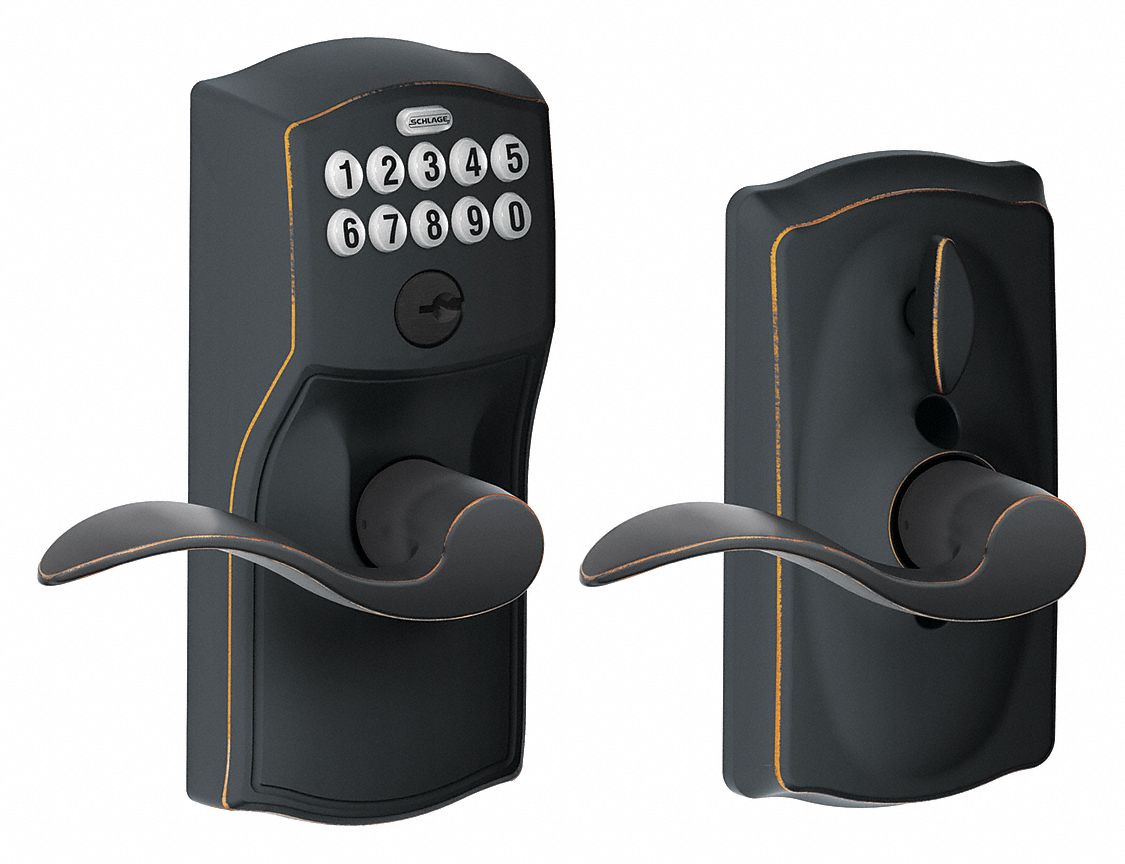 Electronic Keyless Lock: Keypad, Bronze