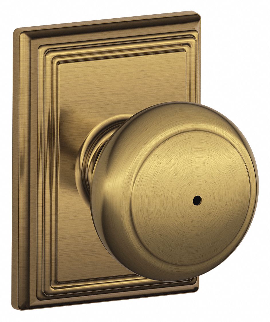 Door Lockset: Privacy Knob Locksets, Brass