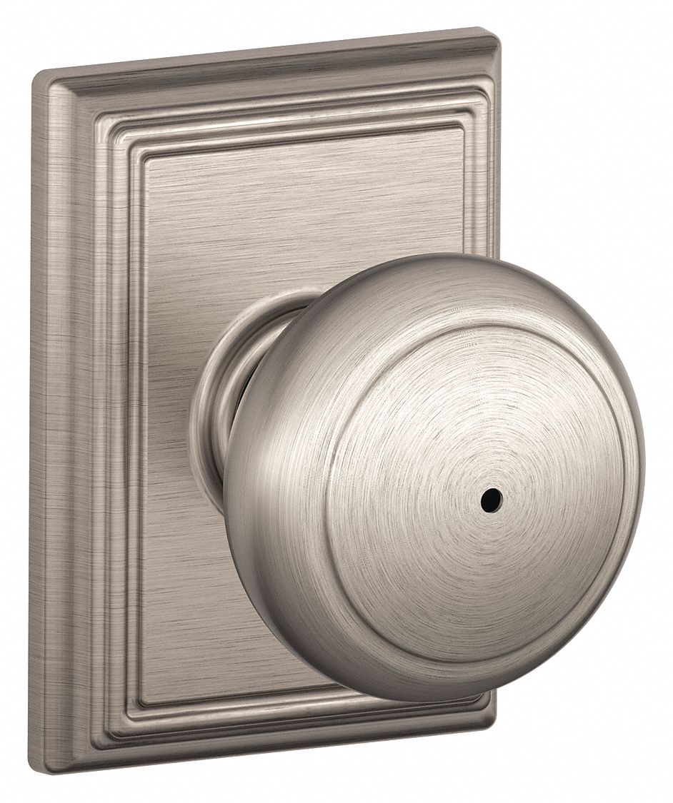 Door Lockset: Privacy Knob Locksets, Nickel