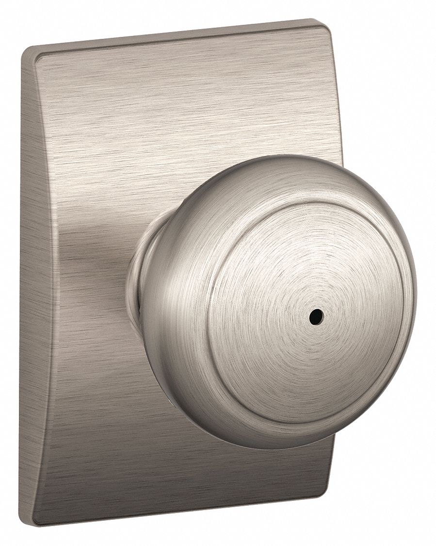 Door Lockset: Privacy Knob Locksets, Nickel