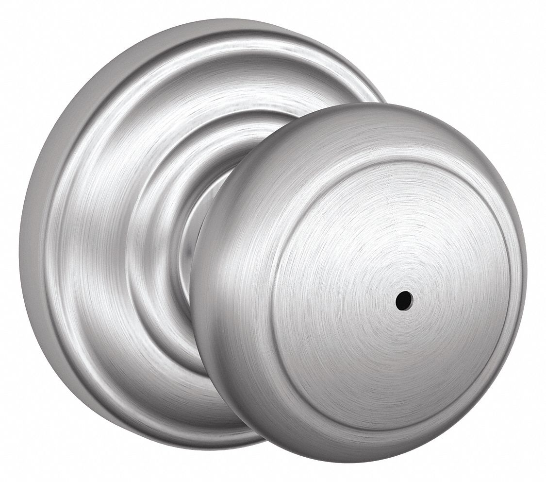 Door Lockset: Privacy Knob Locksets, Chrome