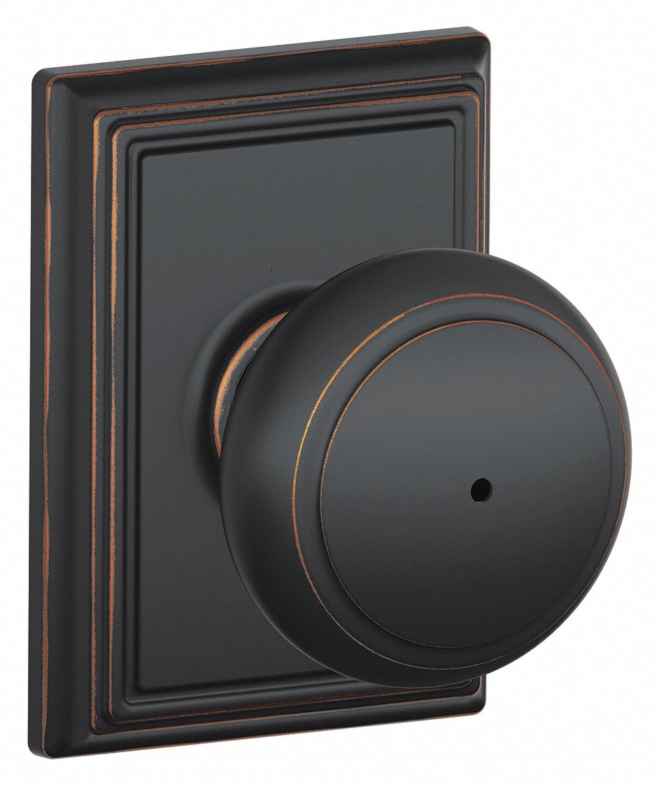 Door Lockset: Privacy Knob Locksets, Bronze