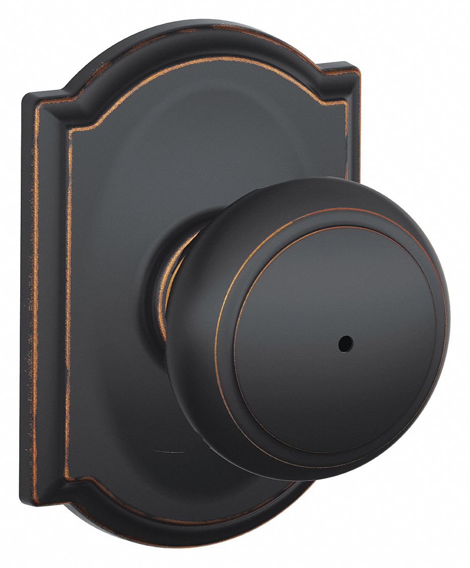 Door Lockset: Privacy Knob Locksets, Bronze