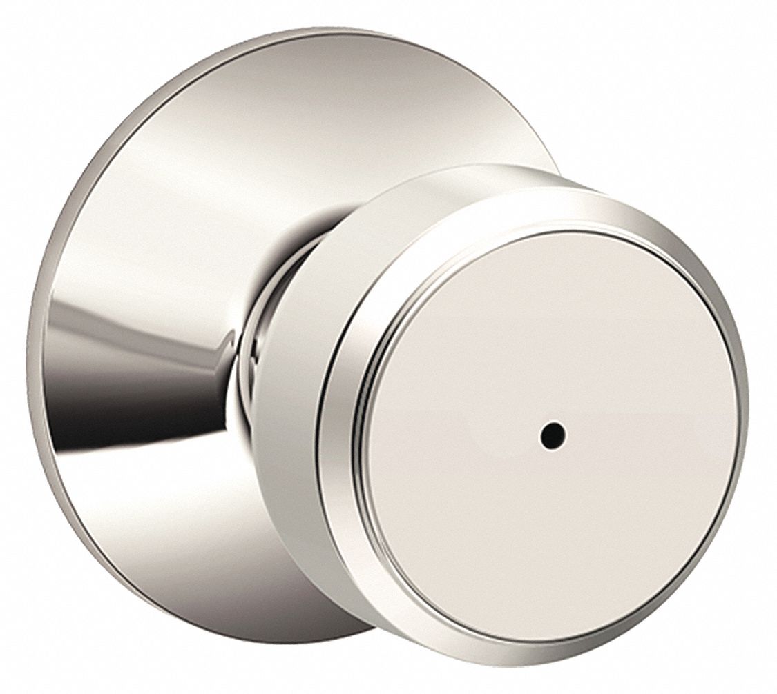 Door Lockset: Privacy Knob Locksets, Nickel