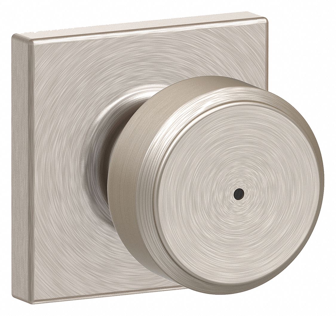 Door Lockset: Privacy Knob Locksets, Nickel