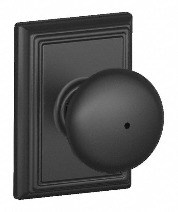 Door Lockset: Privacy Knob Locksets, Black