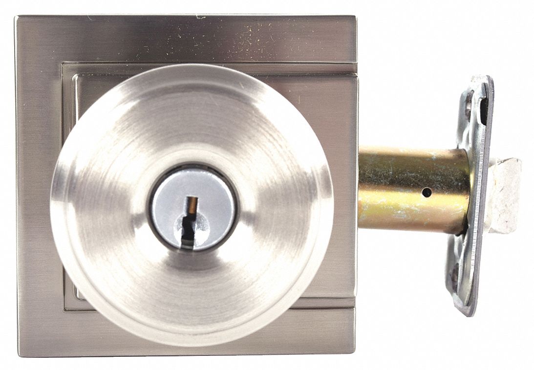 Door Lockset: Office Knob Locksets, Nickel
