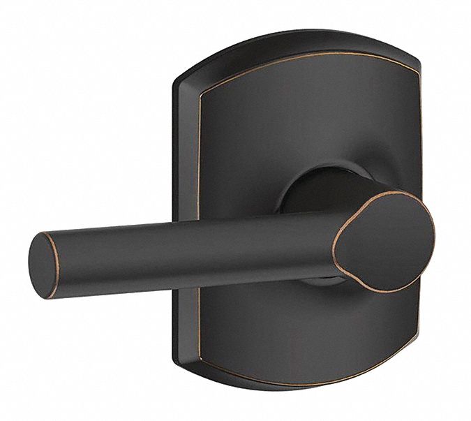 Door Lockset: Passage Lever Locksets, Bronze, ADA Compliant