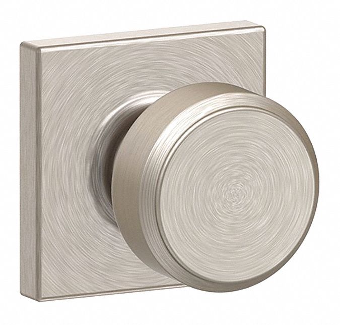 Door Lockset: Passage Lever Locksets, Nickel, ADA Compliant