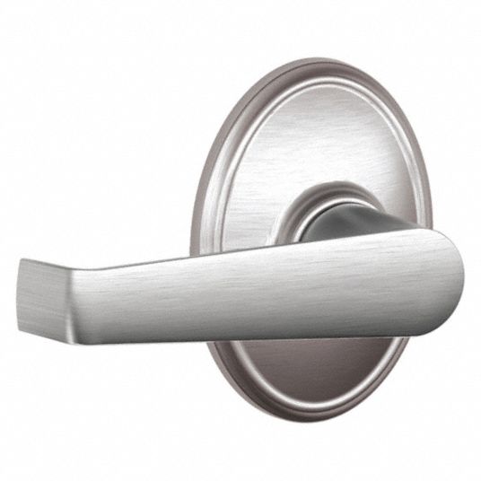 SCHLAGE RESIDENTIAL, Passage Lever Locksets, Chrome, Door Lockset