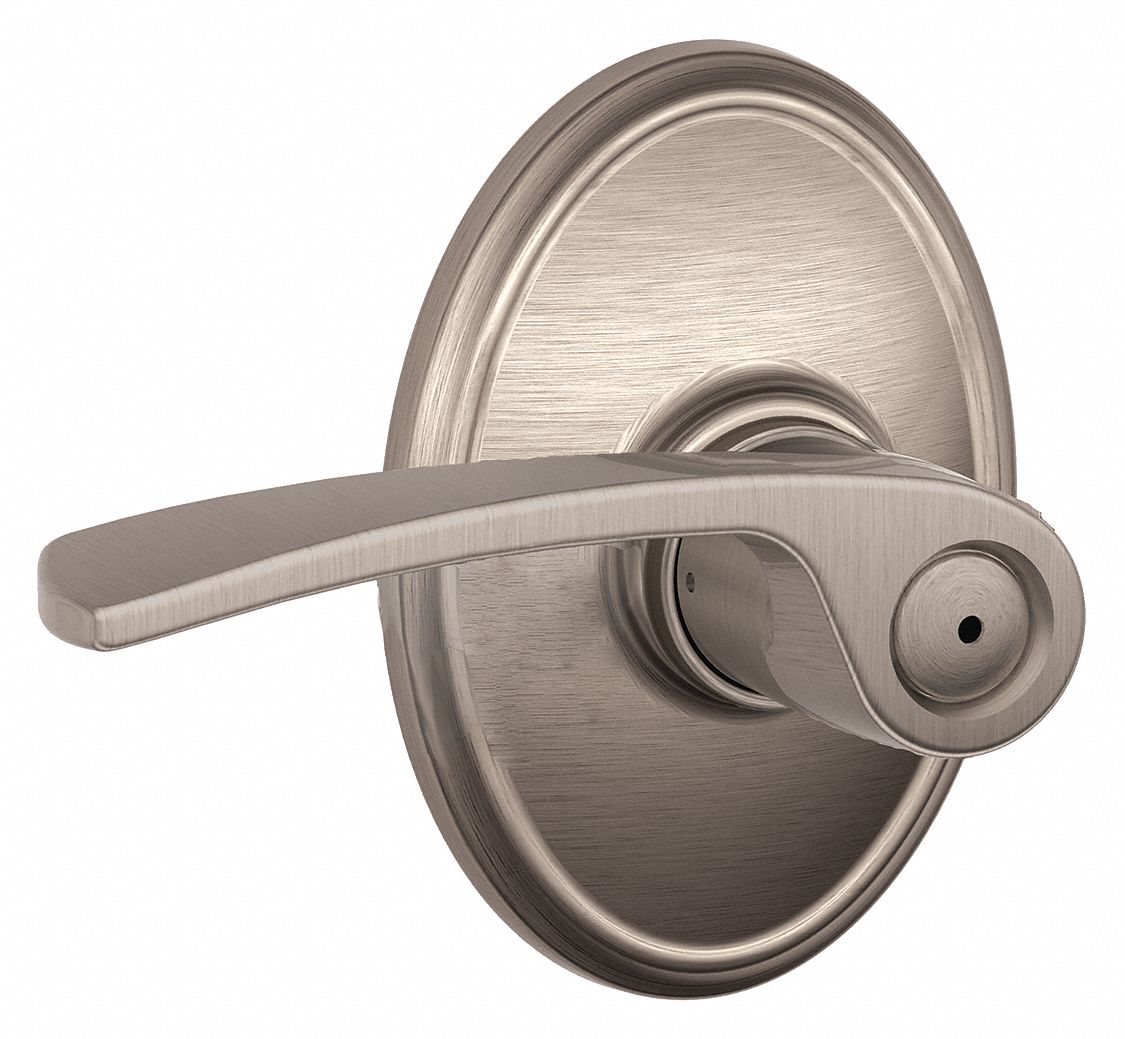 Door Lockset: Privacy Lever Locksets, Nickel