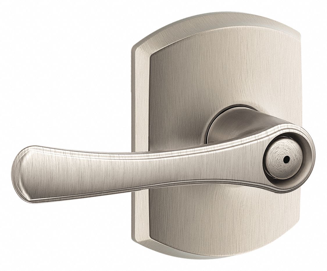 Door Lockset: Privacy Lever Locksets, Nickel