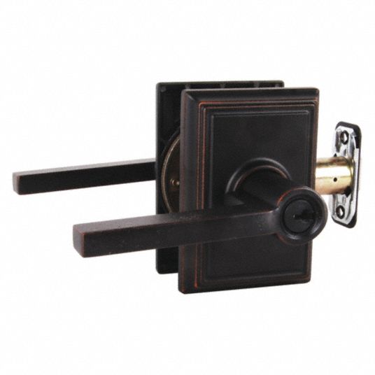 SCHLAGE RESIDENTIAL, Office Lever Locksets, Bronze, Door Lockset ...