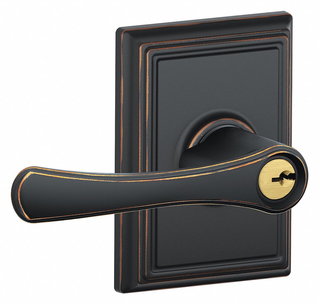 Door Lockset: Office Lever Locksets, Bronze