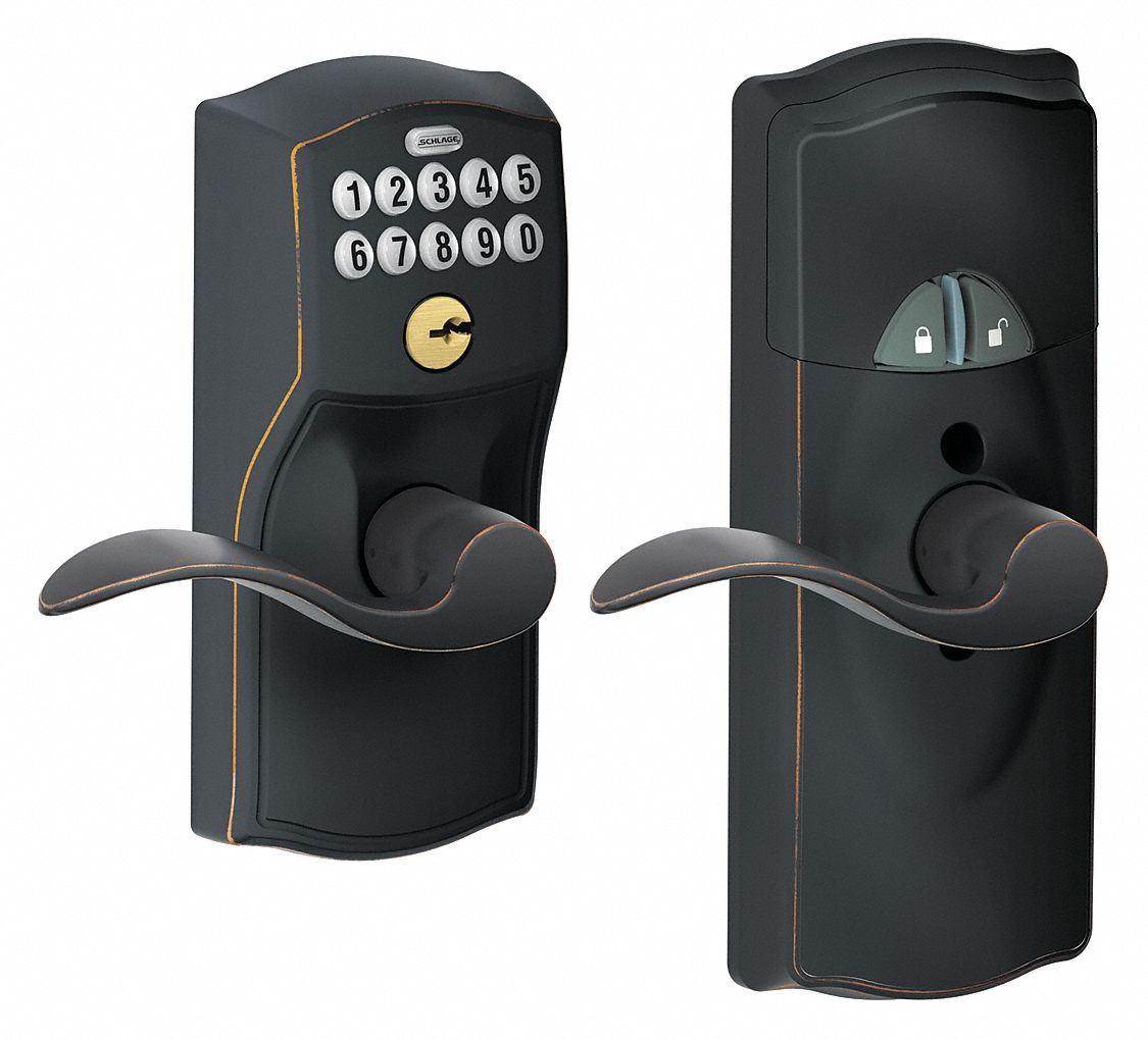 SCHLAGE RESIDENTIAL Electronic Lock Entry, Keypad, Cylindrical