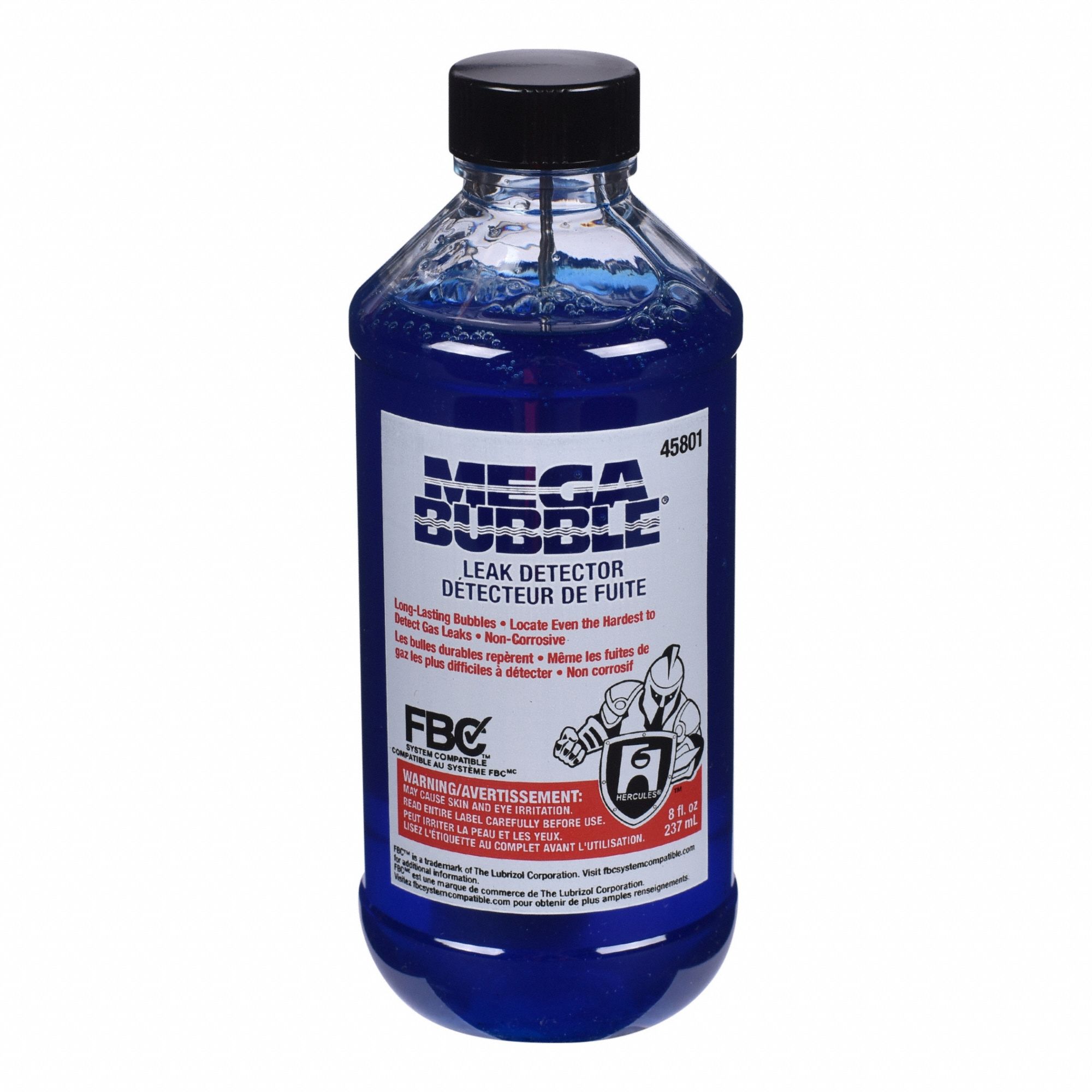 Gas Leak Detector: 8 oz, Dauber Bottle, -50°F to 200°F Temp. Range, Blue