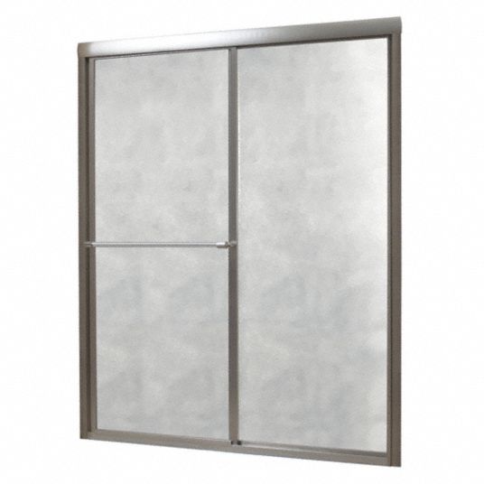 FOREMOST Shower Door Foremost, 70 in Overall Ht, Obscured Tempered Glass, 5/32 in Glass Thick