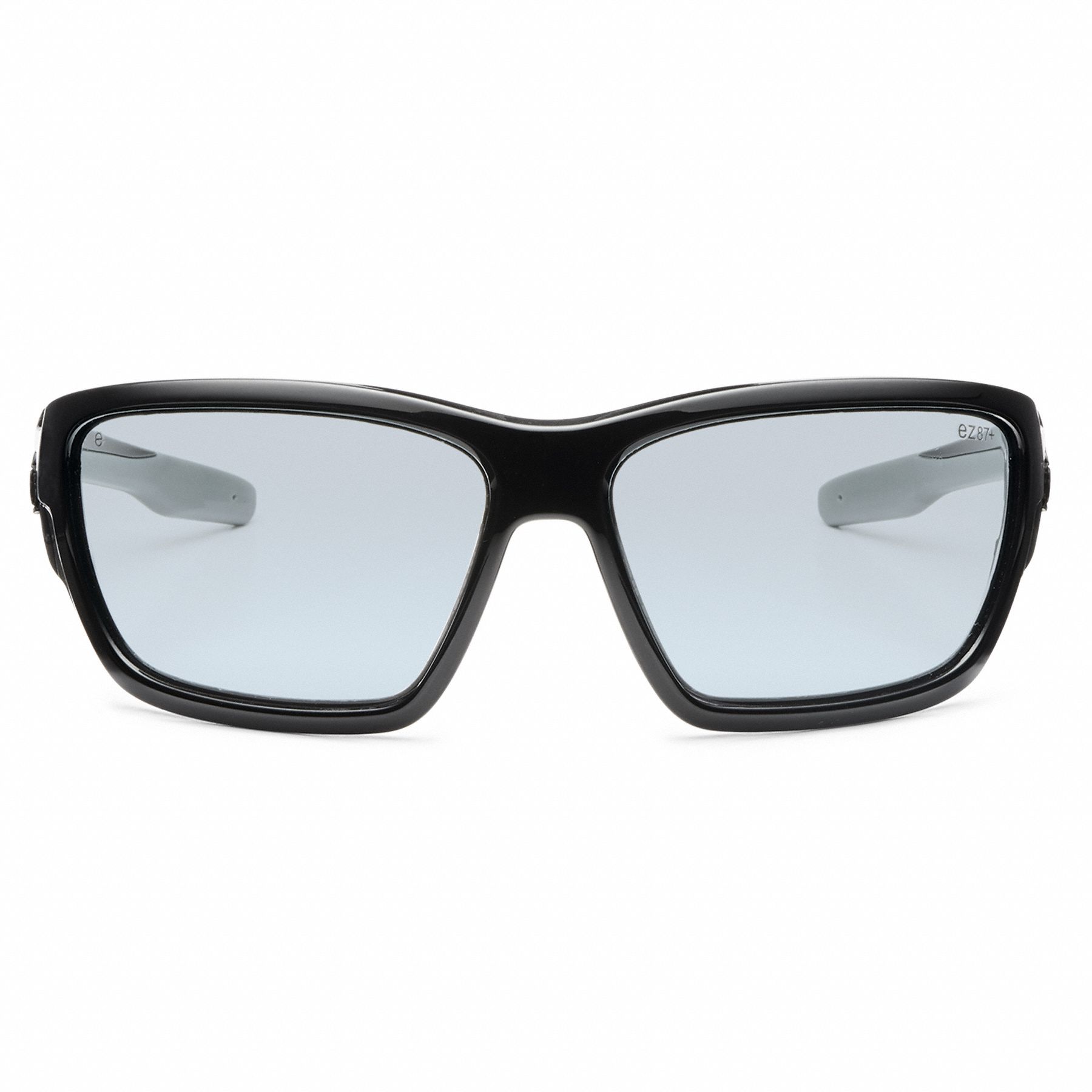 SKULLERZ BY ERGODYNE Safety Glasses: Polarized, Traditional Frame,  Full-Frame, Light Gray, Black