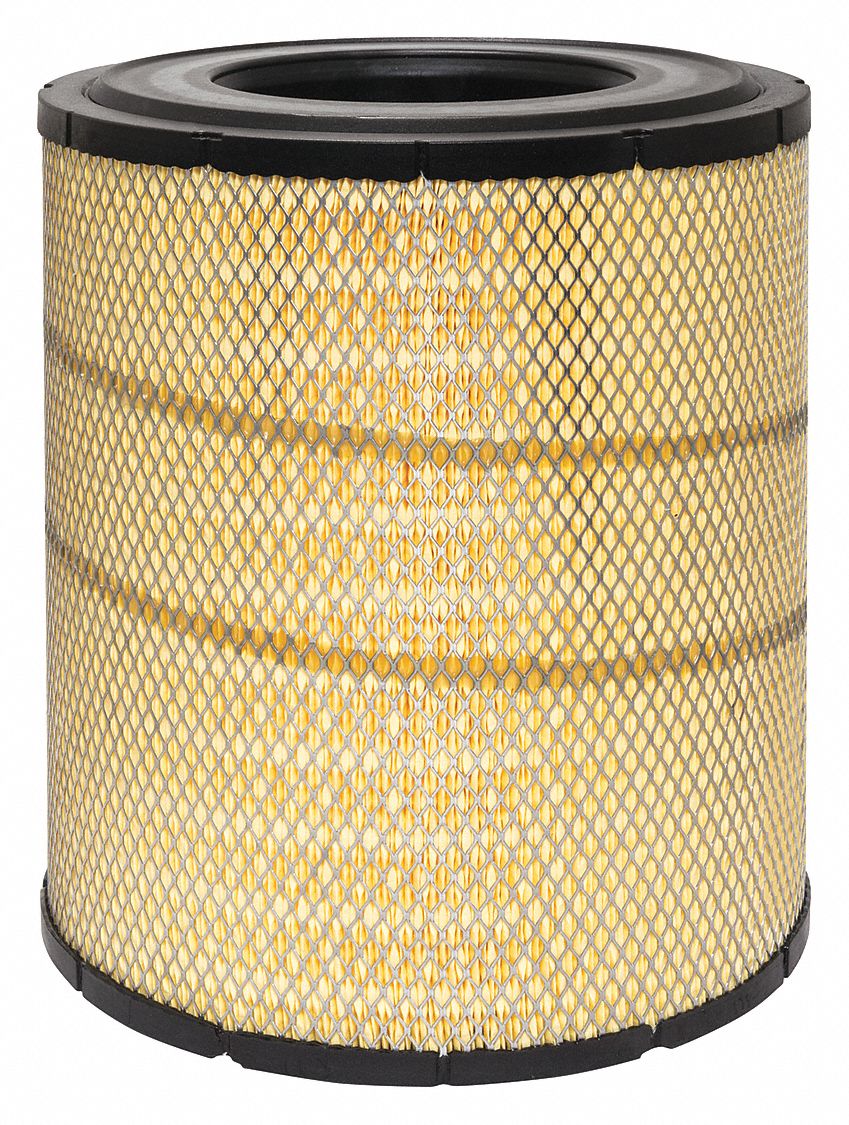 Automotive Air Filter: Round-Oval, Engine, Round, Radial Seal, 15 1/4 in Overall Ht