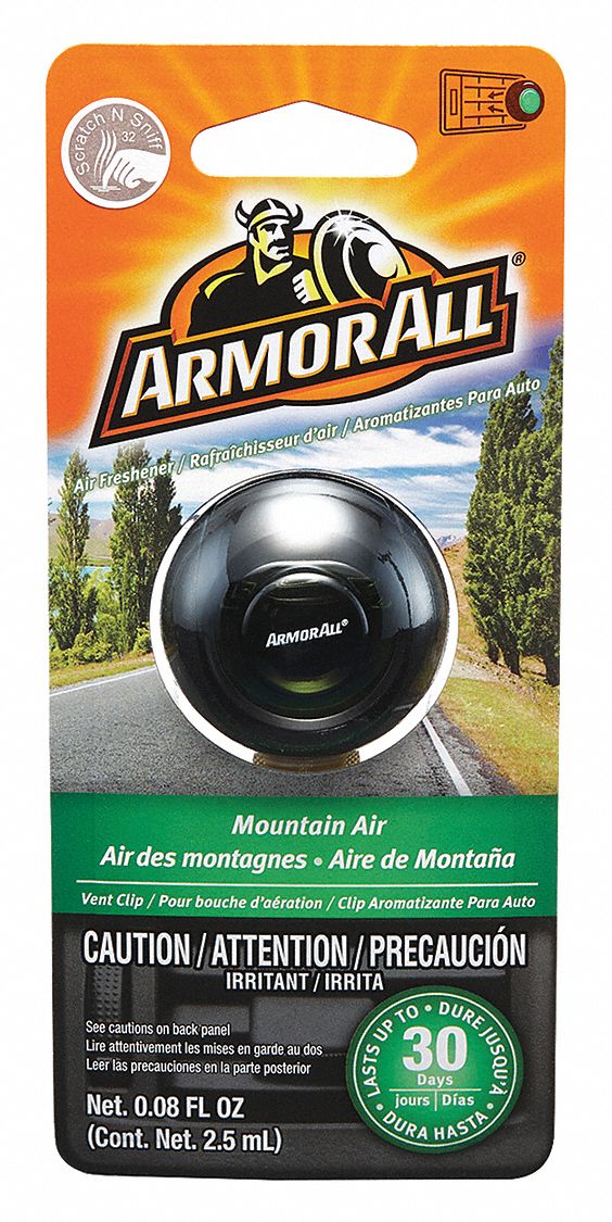 ARMOR ALL Air Freshener, Mountain Air 458R6217803A Grainger