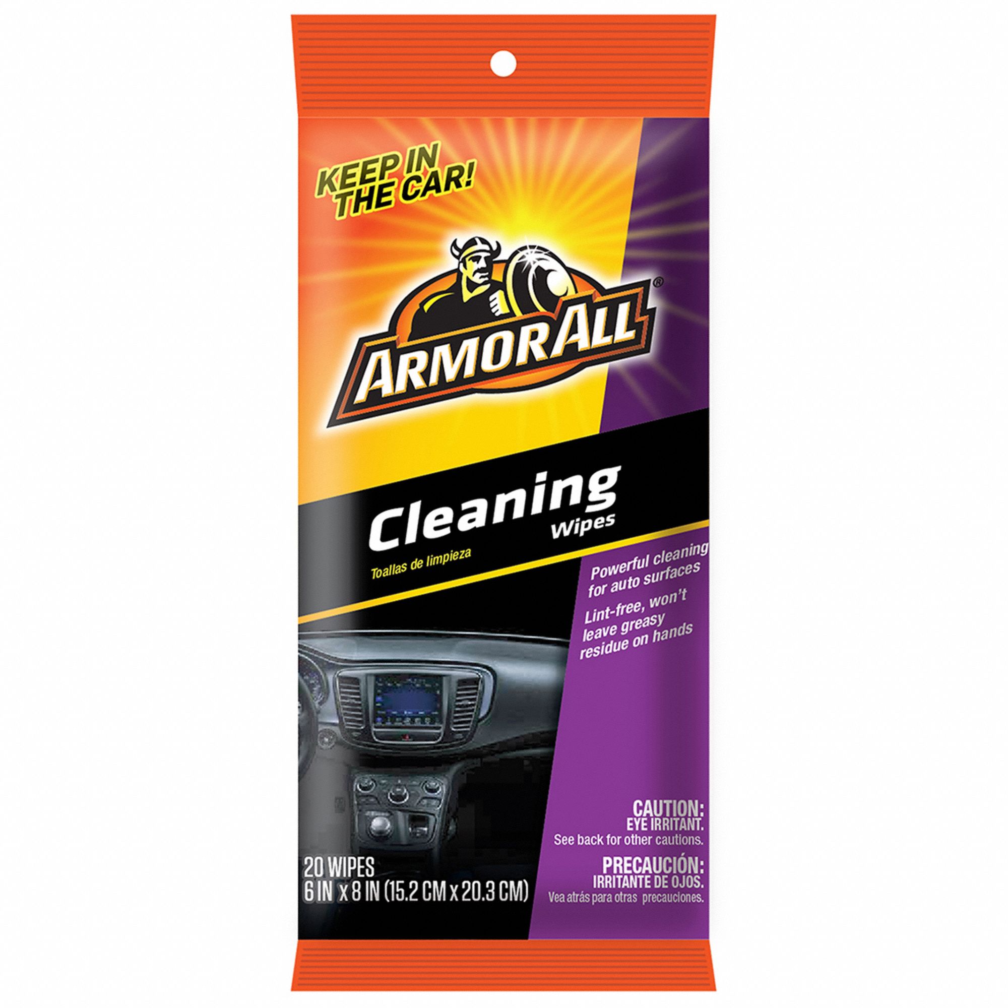 Automotive Cleaner Wipe On 20 Wipes