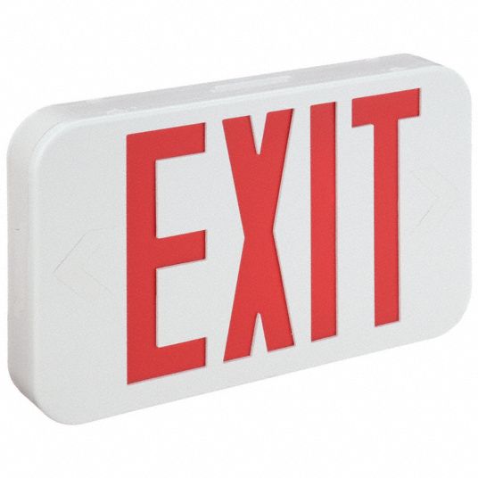 LED, White, Exit Sign - 458T10|CAR - Grainger