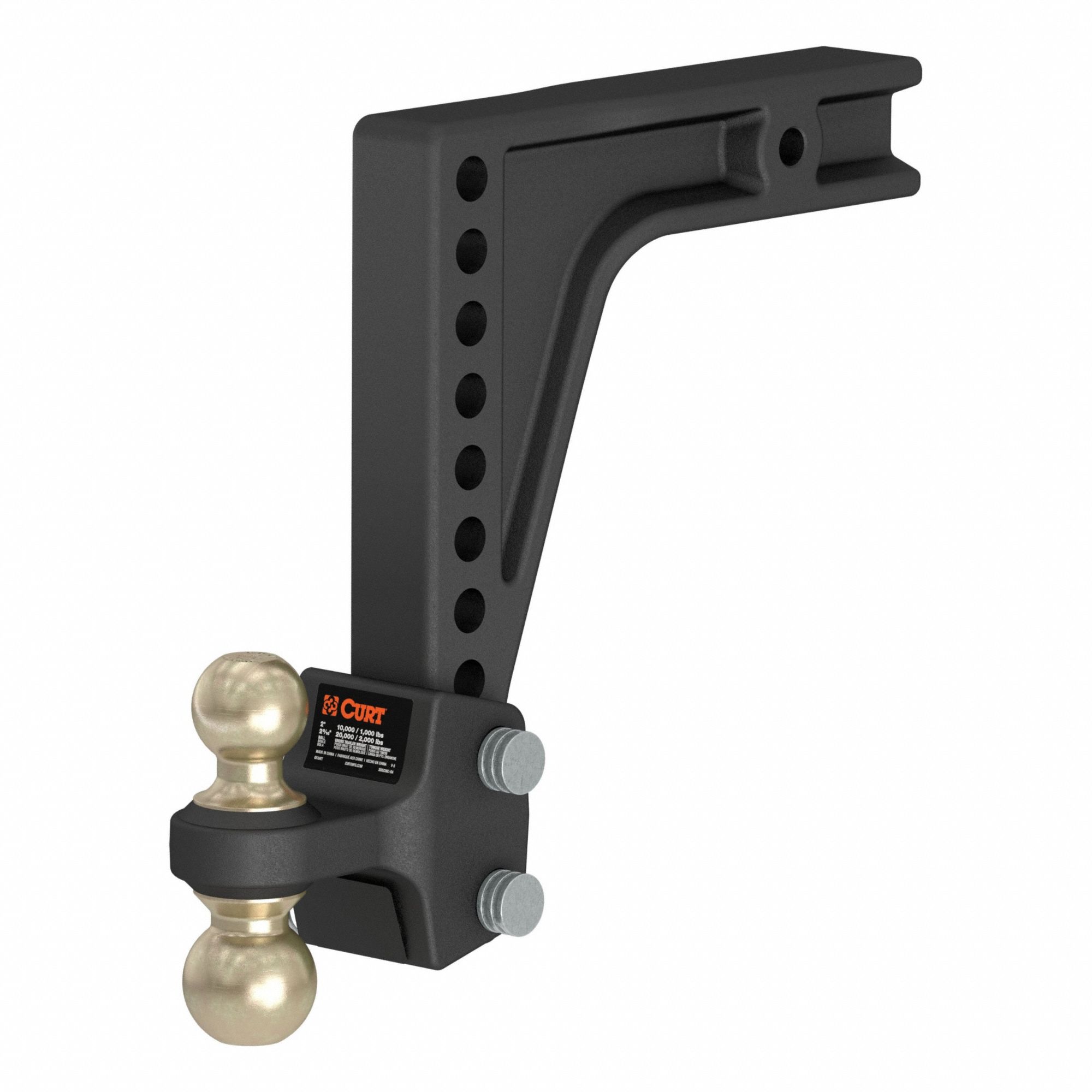 CURT Multi Class 2 1 2 In Compatible Ball Shank Dia Adjustable Trailer Hitch Ball 824WZ9