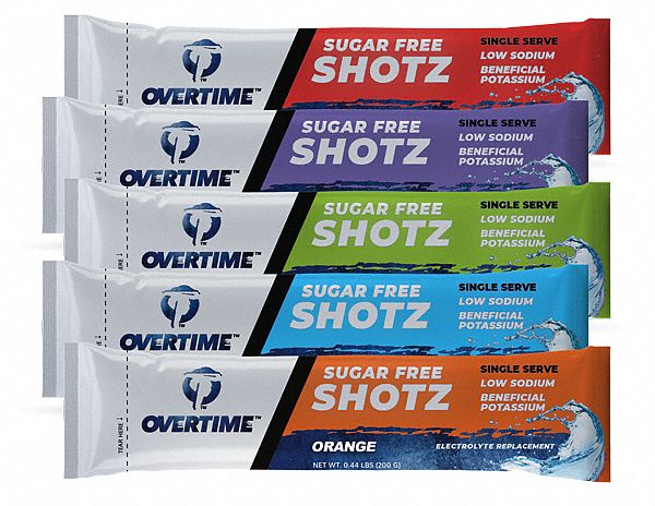 Electrolyte Drink Mix: Sugar Free, 16.9 oz Yield per Unit, 400 Pack Qty, 400 PK