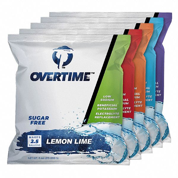 Electrolyte Drink Mix: Sugar Free, 2.5 gal Yield per Unit, 35 Pack Qty, 35 PK