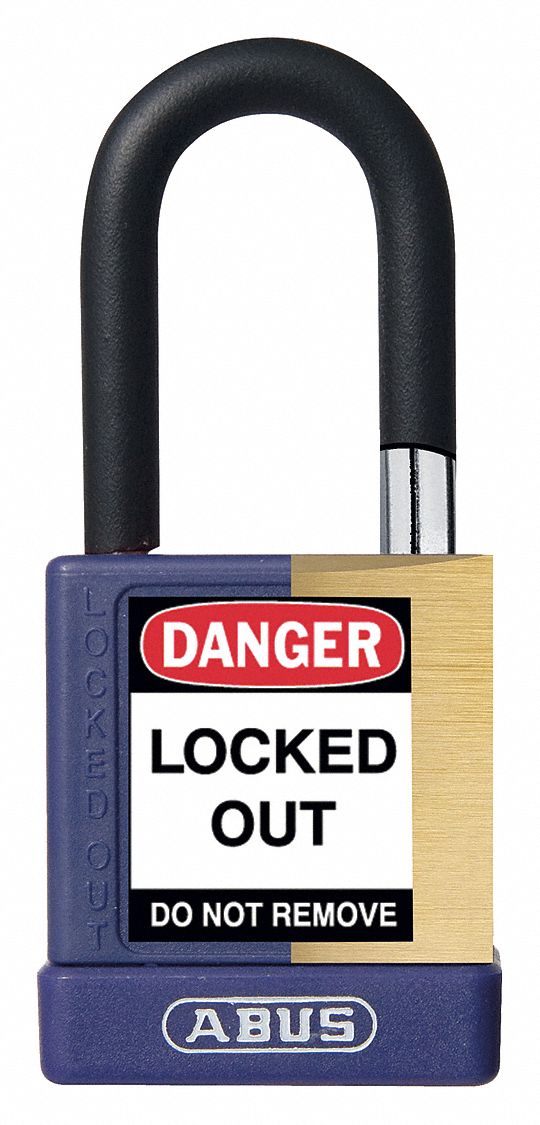 Keyed Padlock, 3/4" W x 1-1/2" H Shackle