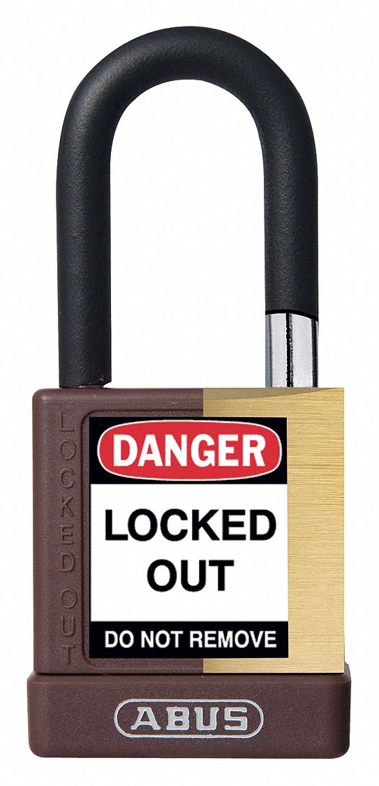 Keyed Padlock, 3/4" W x 1-1/2" H Shackle