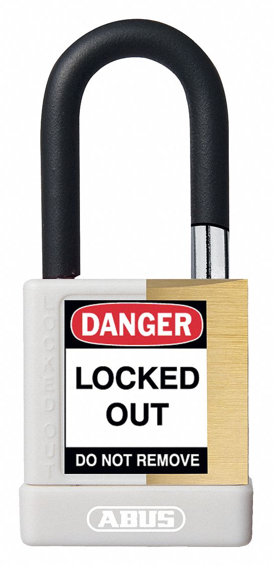 Keyed Padlock, 3/4" W x 1-1/2" H Shackle