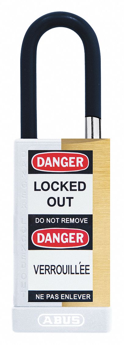 Keyed Padlock, 3/4" W x 1-1/2" H Shackle