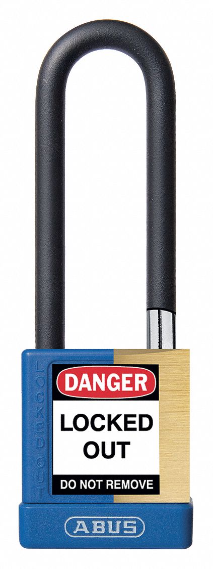 Keyed Padlock, 3/4" W x 3" H Shackle