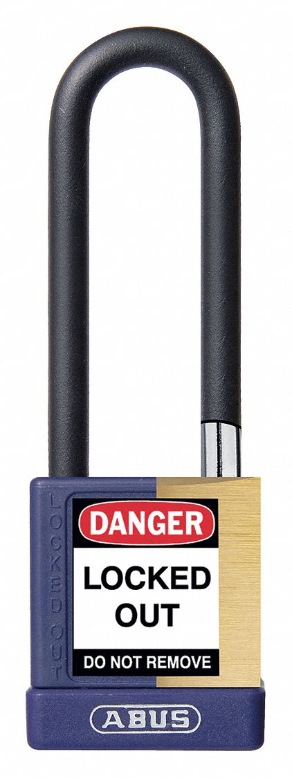 Keyed Padlock, 3/4" W x 3" H Shackle