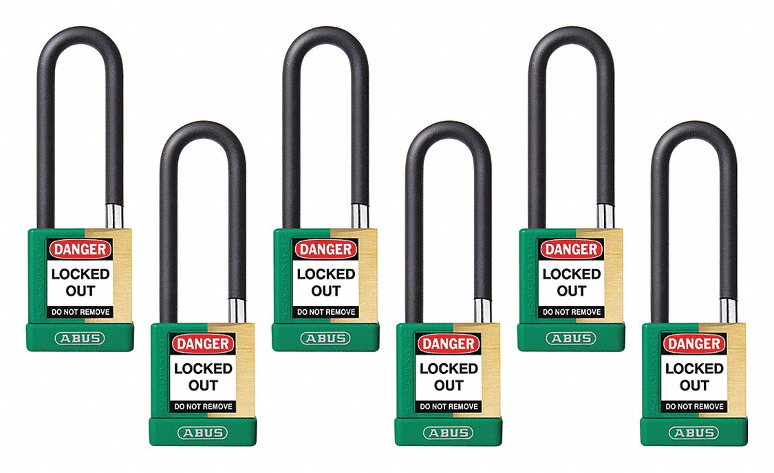 ABUS, Keyed Different, Brass, Keyed Padlock 459U5720168 Grainger