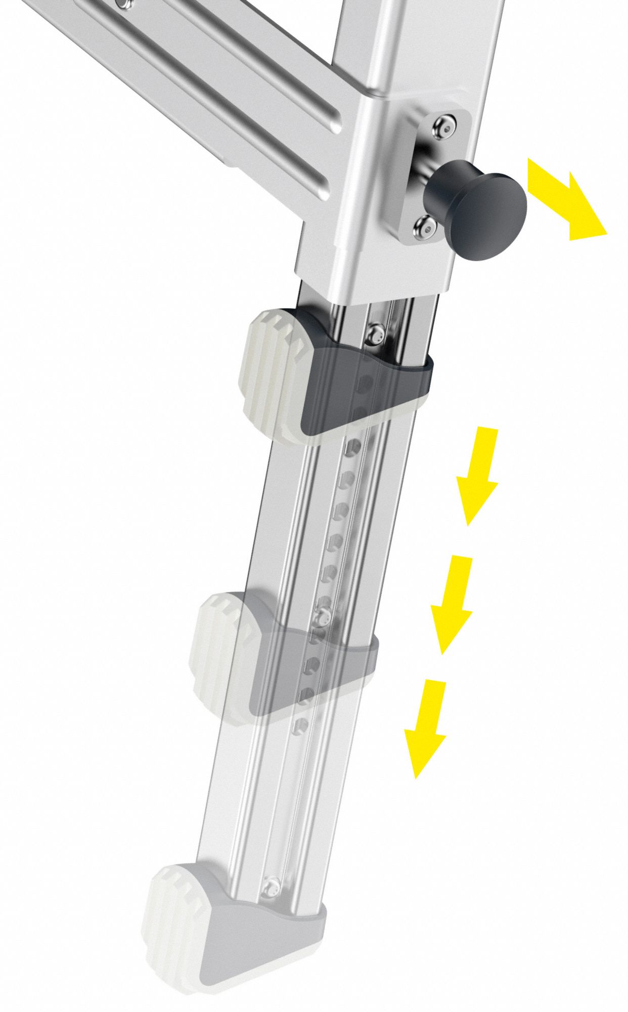 HAILO Ladder Platform Aluminum, 330 lb Load Capacity 459V129940001